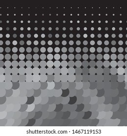 Abstract halftone background pattern. Monochrome geometric vector line illustration