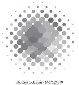 Abstract halftone background pattern. Monochrome geometric vector line illustration