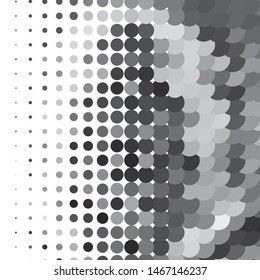 Abstract halftone background pattern. Monochrome geometric vector line illustration
