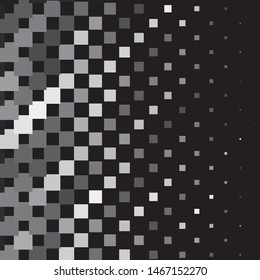 Abstract halftone background pattern. Monochrome geometric vector line illustration