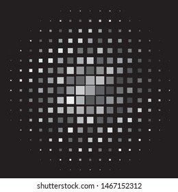 Abstract halftone background pattern. Monochrome geometric vector line illustration