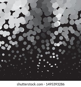 Abstract halftone background pattern. Monochrome geometric vector line illustration