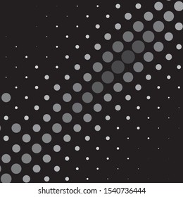 Abstract halftone background pattern. Monochrome geometric vector line illustration