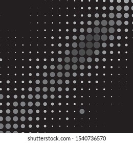 Abstract halftone background pattern. Monochrome geometric vector line illustration