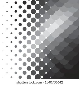 Abstract halftone background pattern. Monochrome geometric vector line illustration