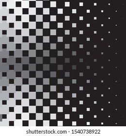 Abstract halftone background pattern. Monochrome geometric vector line illustration
