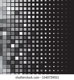 Abstract halftone background pattern. Monochrome geometric vector line illustration