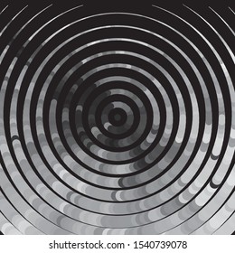 Abstract halftone background pattern. Monochrome geometric vector line illustration