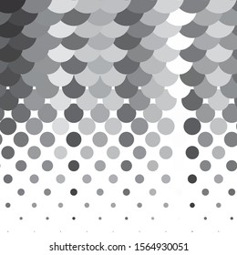 Abstract halftone background pattern. Monochrome geometric vector line illustration