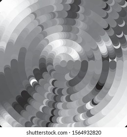 Abstract halftone background pattern. Monochrome geometric vector line illustration