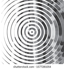 Abstract halftone background pattern. Monochrome geometric vector line illustration