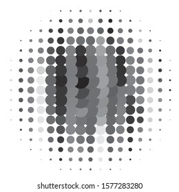 Abstract halftone background pattern. Monochrome geometric vector line illustration