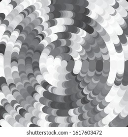 Abstract halftone background pattern. Monochrome geometric vector line illustration