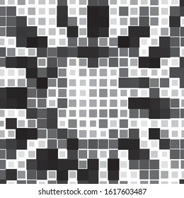 Abstract halftone background pattern. Monochrome geometric vector line illustration