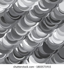 Resumen del patrón de fondo de medio tono. Ilustración de línea vectorial geométrica monocromática