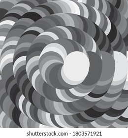 Abstract halftone background pattern. Monochrome geometric vector line illustration