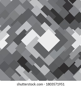 Abstraktes Halbtonhintergrundmuster. Monochrome geometrische Vektorgrafik
