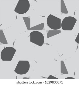 Abstract halftone background pattern. Monochrome geometric vector line illustration