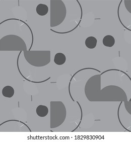 Resumen del patrón de fondo de medio tono. Ilustración de línea vectorial geométrica monocromática
