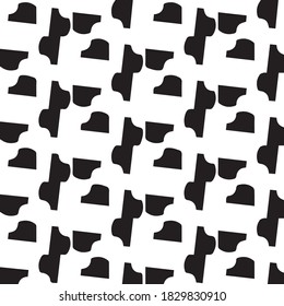 Abstract halftone background pattern. Monochrome geometric vector line illustration