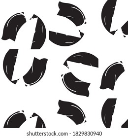 Abstract halftone background pattern. Monochrome geometric vector line illustration