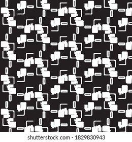 Abstract halftone background pattern. Monochrome geometric vector line illustration
