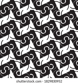 Abstract halftone background pattern. Monochrome geometric vector line illustration