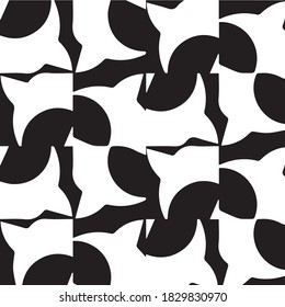 Abstract halftone background pattern. Monochrome geometric vector line illustration
