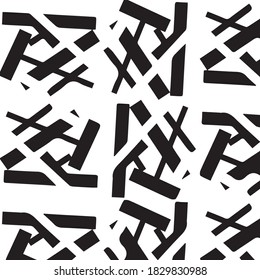 Abstract halftone background pattern. Monochrome geometric vector line illustration