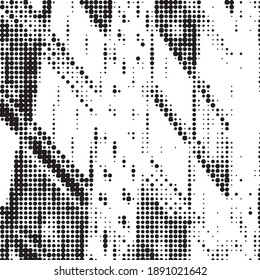 Abstraktes Halbtonhintergrundmuster. Monochrome geometrische Vektorgrafik