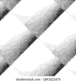 Abstract halftone background pattern. Monochrome geometric vector line illustration