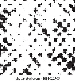 Abstract halftone background pattern. Monochrome geometric vector line illustration