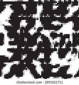 Abstract halftone background pattern. Monochrome geometric vector line illustration