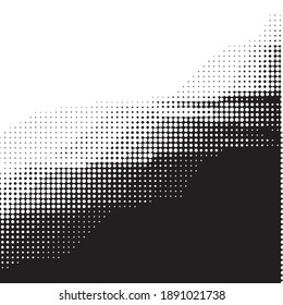 Abstract Halftone Background Pattern. Monochrome Geometric Vector Line Illustration