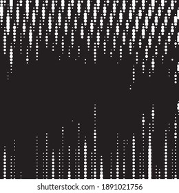 Abstract halftone background pattern. Monochrome geometric vector line illustration