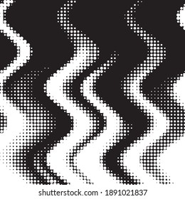 Abstract halftone background pattern. Monochrome geometric vector line illustration