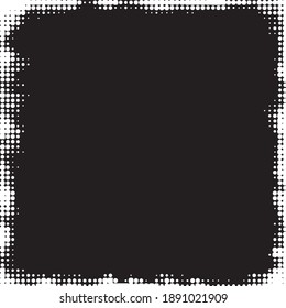 Resumen del patrón de fondo de medio tono. Ilustración de línea vectorial geométrica monocromática