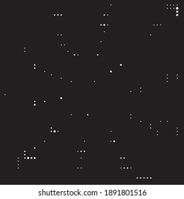 Abstract halftone background pattern. Monochrome geometric vector line illustration