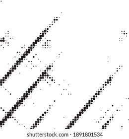 Abstract halftone background pattern. Monochrome geometric vector line illustration