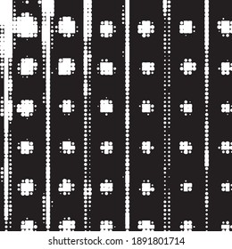 Abstract halftone background pattern. Monochrome geometric vector line illustration