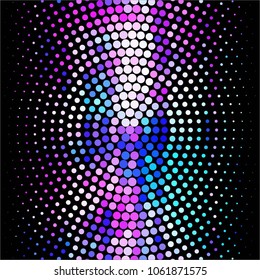 Abstract halftone background pattern. Spotted colorful vector line illustration
