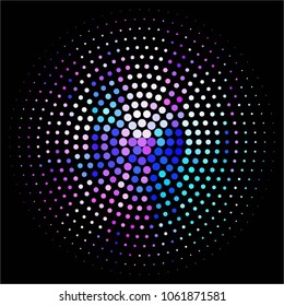 Abstract halftone background pattern. Spotted colorful vector line illustration
