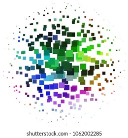 Abstract halftone background pattern. Spotted colorful vector line illustration
