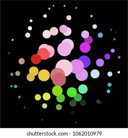 Abstract halftone background pattern. Spotted colorful vector line illustration

