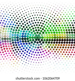 Abstract halftone background pattern. Spotted colorful vector line illustration
