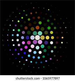 Abstract halftone background pattern. Spotted colorful vector line illustration
