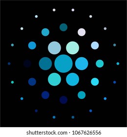 Abstract halftone background pattern. Spotted colorful vector line illustration
