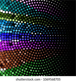 Abstract halftone background pattern. Spotted colorful vector line illustration
