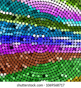 Abstract halftone background pattern. Spotted colorful vector line illustration
