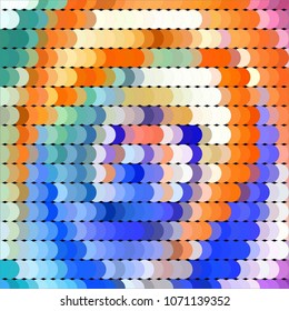 Abstract halftone background pattern. Spotted colorful vector line illustration
